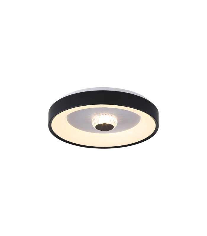 Polka LED Flush Ceiling Light Ceiling Light Matt Black-3