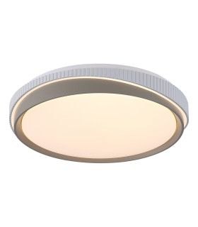 Galactic Round LED Flush Ceiling Light White & Gold-1
