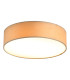 Drum Flush Ceiling Light Champagne Velvet Shade 3x E27-1