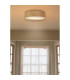 Drum Flush Ceiling Light Champagne Velvet Shade 3x E27-2
