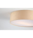 Drum Flush Ceiling Light Champagne Velvet Shade 3x E27-5