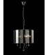 Ceiling Pendant with Chrome Shade 3 Light Polished Chrome, Crystal - 2