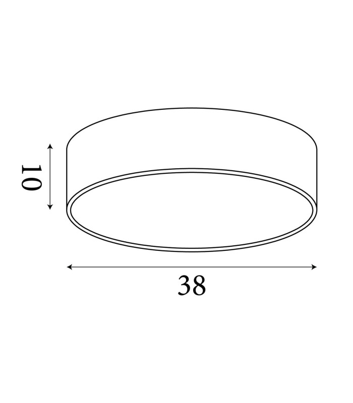 Drum Flush Ceiling Light Champagne Velvet Shade 3x E27-6