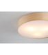 Drum 3 Light Flush Ceiling Light Champagne Velvet Shade 5x G9-5