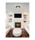 Deluge LED Flush Ceiling Light Black Crystal Glass-2