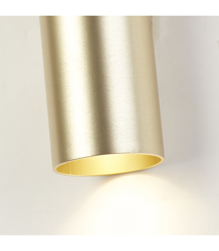 Cyls Cylinder Up Down Wall Light Gold 2x GU10-5
