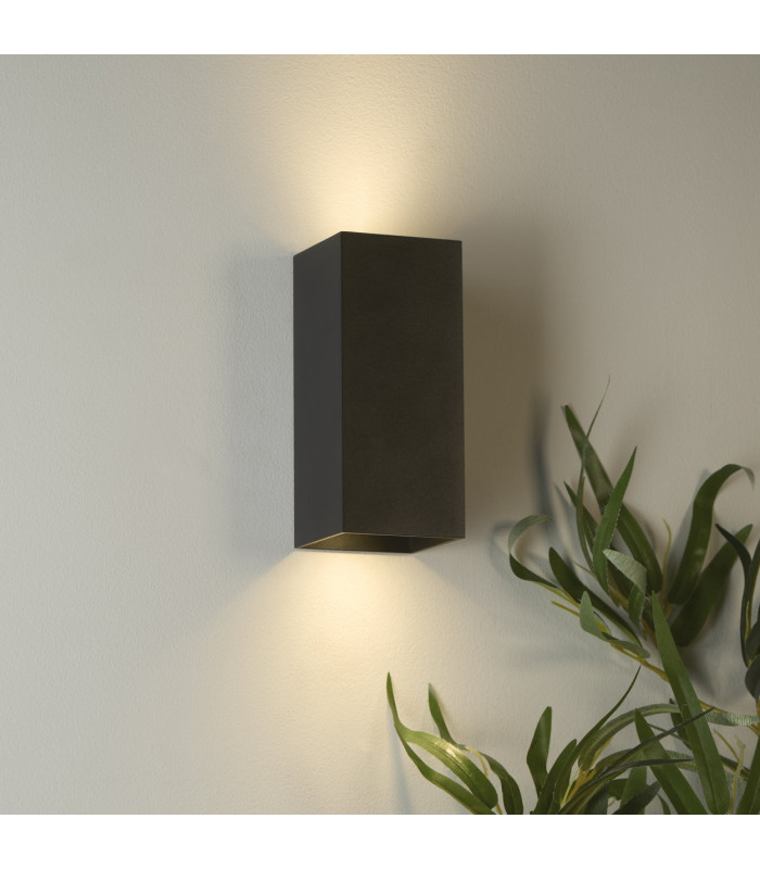 Don Square Up Down Wall Light Black 2x GU10-2