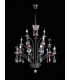 Ceiling Pendant Chandelier Large 12 Light Black Chrome (Item Requires Assembly) - 2