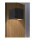 Newton Square Up Down Wall Light G9 Black Gold 1x G9-2