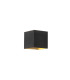 Newton Square Up Down Wall Light G9 Black Gold 1x G9-3