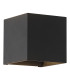 Newton Square Up Down Wall Light G9 Black 1x G9-1