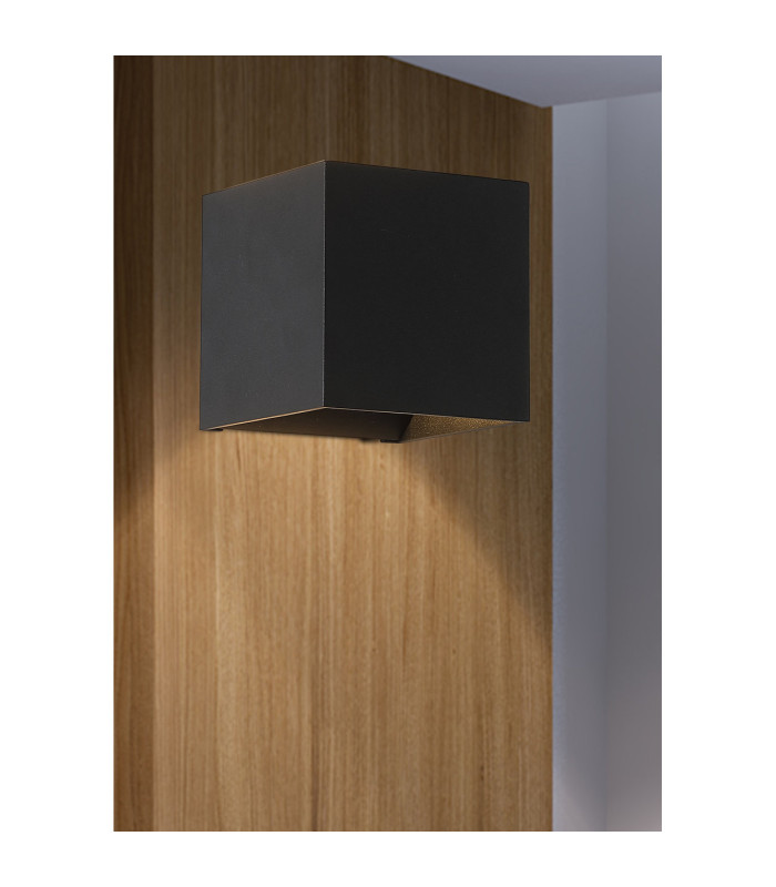 Newton Square Up Down Wall Light G9 Black 1x G9-2