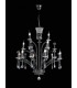 Ceiling Pendant Chandelier Large 12 Light Black Chrome (Item Requires Assembly) - 5