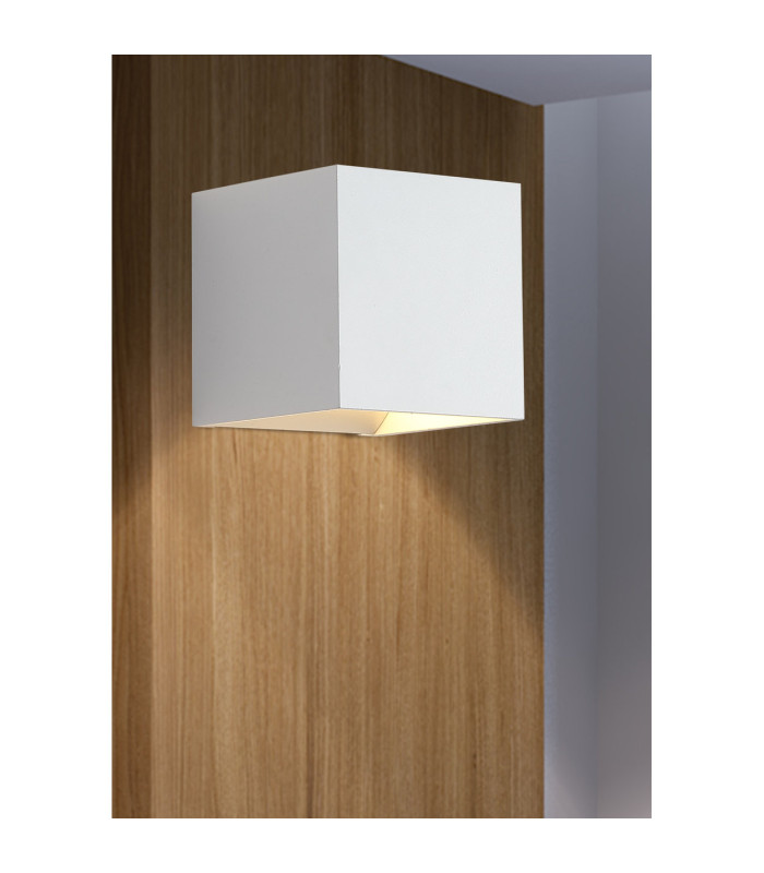Newton Square Up Down Wall Light G9 White 2x GU10-2