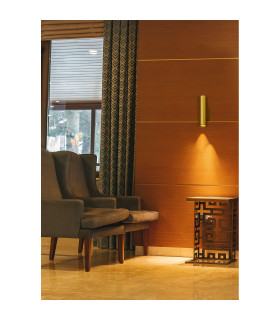 Beacon Up Down Wall Light Gold 2x GU10-2