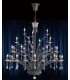 Ceiling Pendant Chandelier 21 Light Black Chrome, Crystal (Item Requires Assembly) - 2