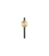 Shield LED Wall Light Sand Black & Brass-4