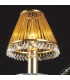 Clip-On Shade with Amber Glass Rods French Gold, - 2