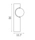 Shield LED Wall Light Sand Black & Brass-6