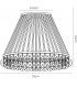 Clip-On Shade with Amber Glass Rods French Gold, - 3
