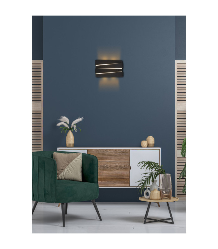 Section LED Wall Light Sand Black-2