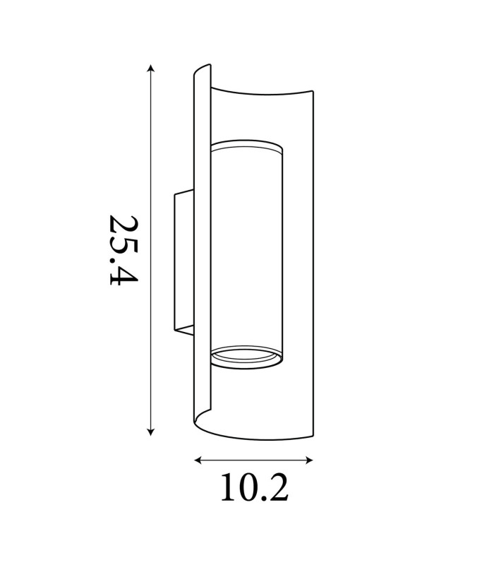 Roll Up Down Wall Light 1x-6