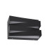 Section LED Wall Light Sand Black-4