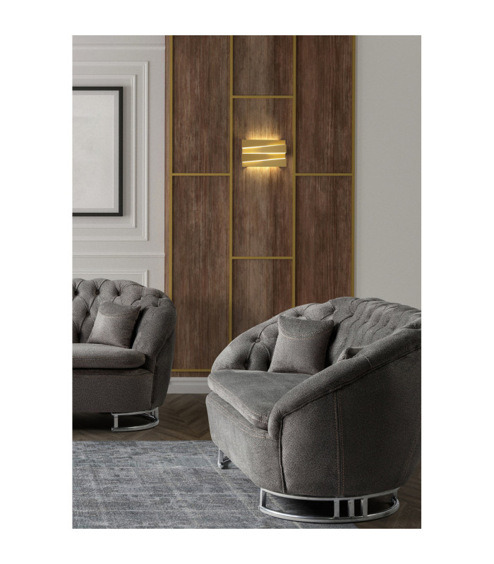 Section LED Wall Light Sand Gold-2