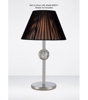 Table Lamp (SHADE SOLD SEPARATELY) 1 Light Polished Chrome, Crystal - 2