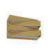 Section LED Wall Light Sand Gold-4