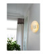 Cleo LED Wall Light Antique Brass Amber Glass-2
