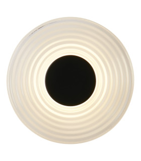 Cleo LED Wall Light Matt Black Clear Glass-1