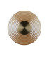 Cleo LED Wall Light Antique Brass Amber Glass-4