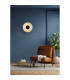 Cleo LED Wall Light Matt Black Clear Glass-2