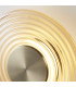Cleo LED Wall Light Antique Brass Amber Glass-5