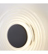 Cleo LED Wall Light Matt Black Clear Glass-5