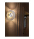 Cleo LED Wall Light Satin Nickel & Grey Glass-2