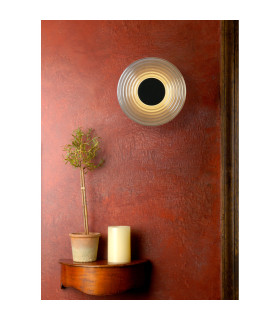 Cleo LED Wall Light Matt Black & Smoked Glass-2