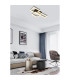 Wall Art I LED Flush Ceiling Light Matt Black-2