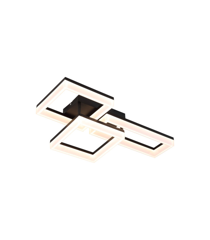 Wall Art I LED Flush Ceiling Light Matt Black-3
