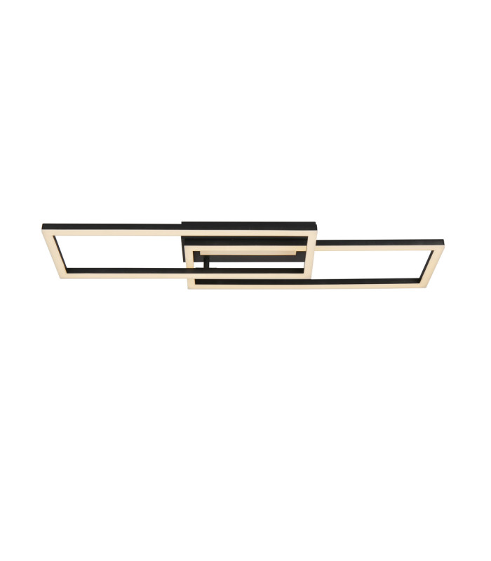 Ovaloid LED Flush Ceiling Light. Matt Black-3