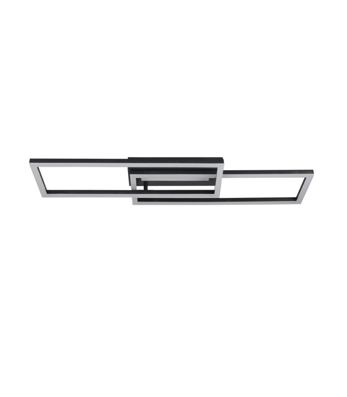 Ovaloid LED Flush Ceiling Light. Matt Black-4