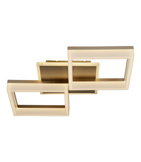 Fence LED Flush Ceiling Light Gold-1