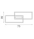 Ovaloid LED Flush Ceiling Light. Matt Black-6