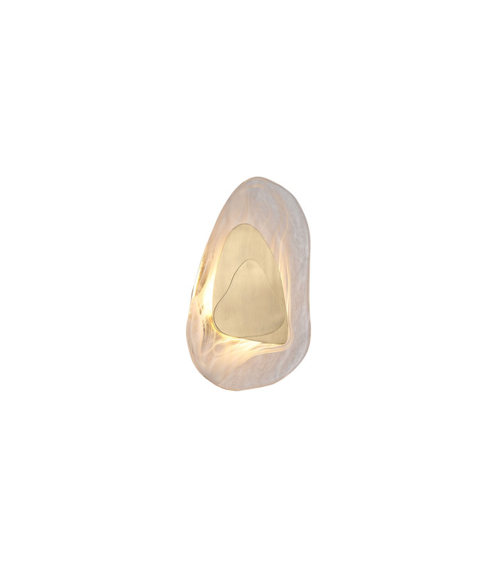 Destiny LED Wall Light Brass Glass-3