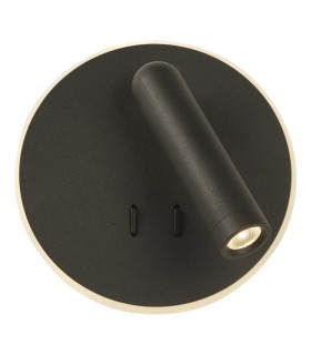 Cher LED Wall Light Black-1