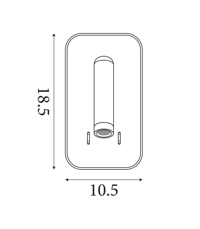 Sonny LED Wall Light Black-6