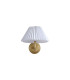 Danish Rechargeable Wall Light Gold White Pleated-4