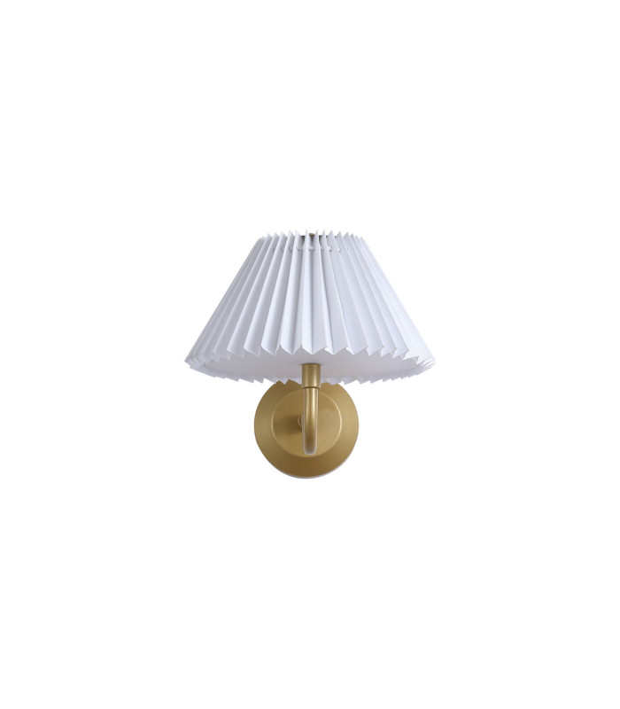 Danish Rechargeable Wall Light Gold White Pleated-4