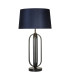 Chic Table Lamp Black Navy Shade 1x E27-1